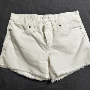 Carve Designs White Frayed Hem Women's Oahu Shorts